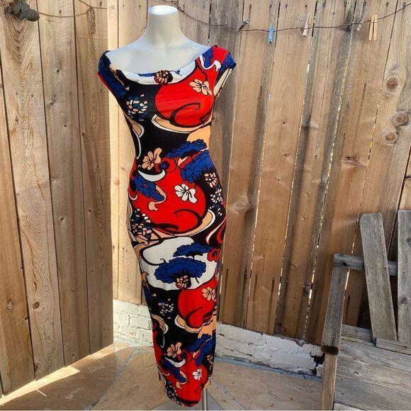 STAUD- GENEVIEVE DRESS IN SEASIDE FLORAL size XS - Picture 12 of 16